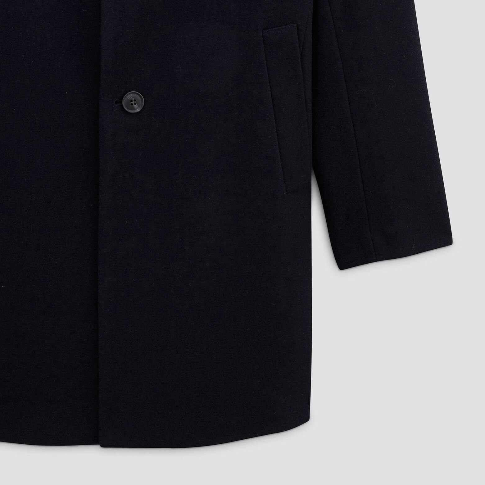Manteau col tailleur Bleu foncé