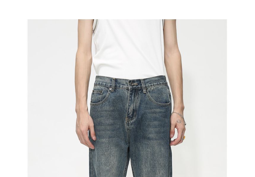 FAERIS - Low Rise Washed Flared Jeans