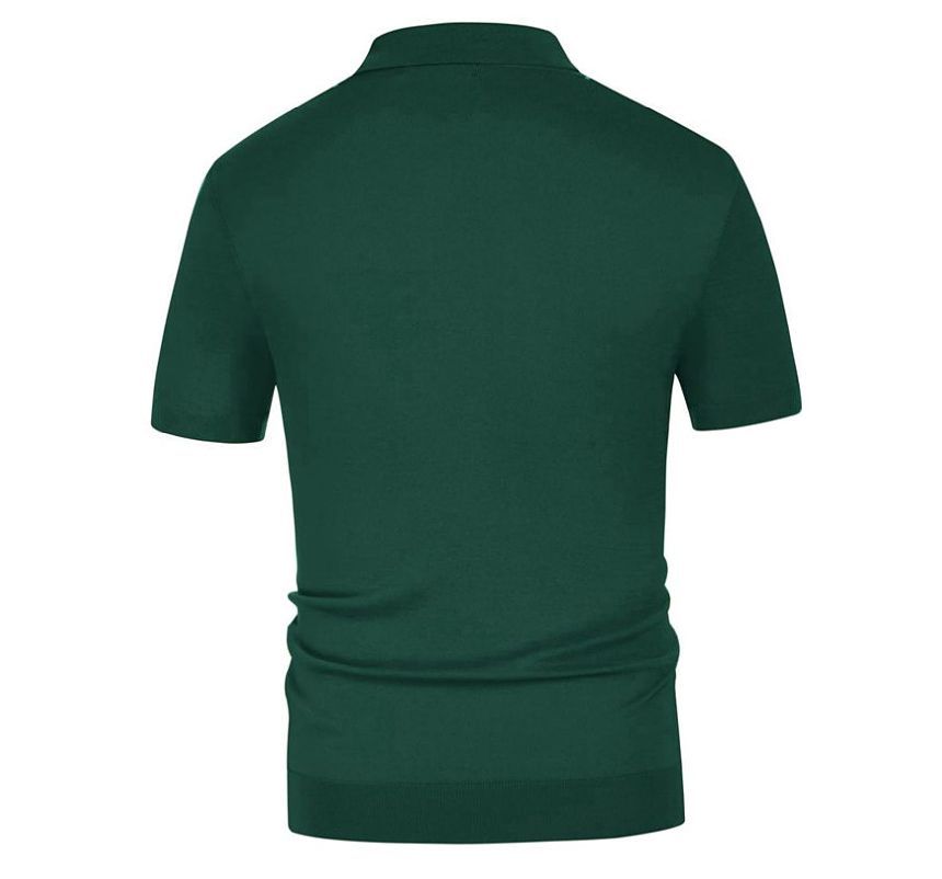 Bougie Bloo - Poloshirt met korte mouwen en kleurblokkenbreisel