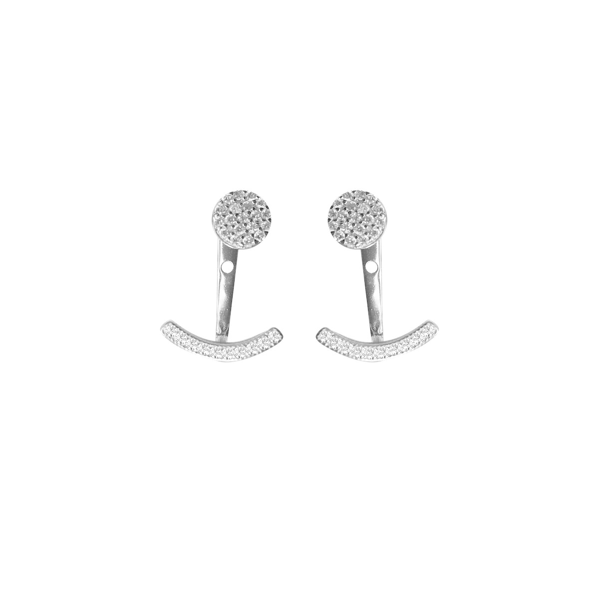 Boucles d'oreilles argent 925 oxyde