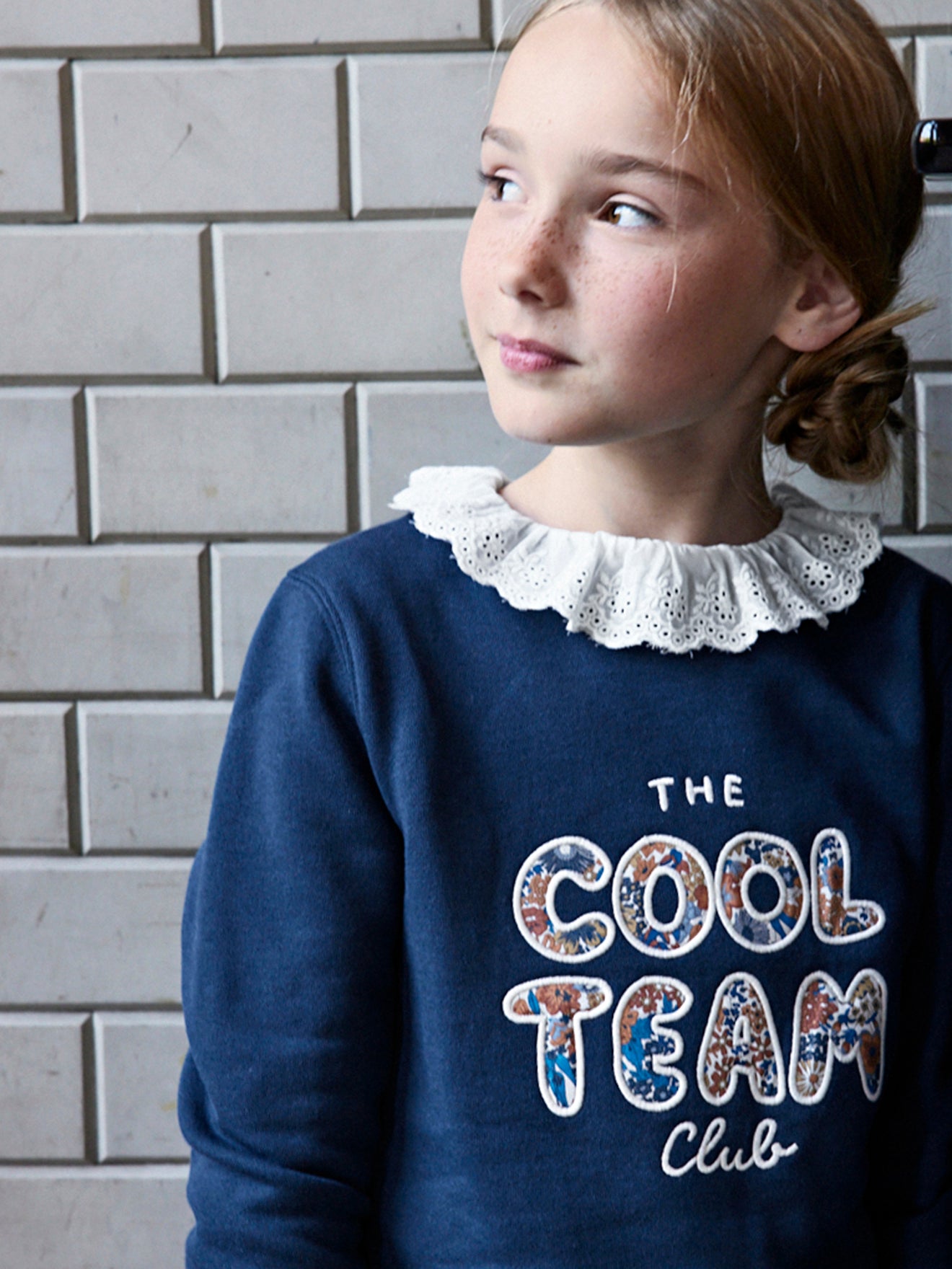 Sweat Fille tissu Liberty - Coton Bio