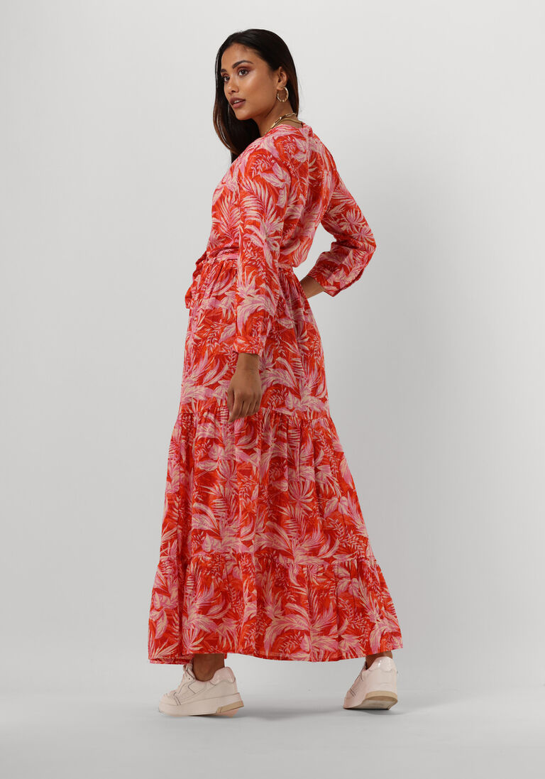 LOLLYS LAUNDRY rode lollys laundry maxi jurk nee dress