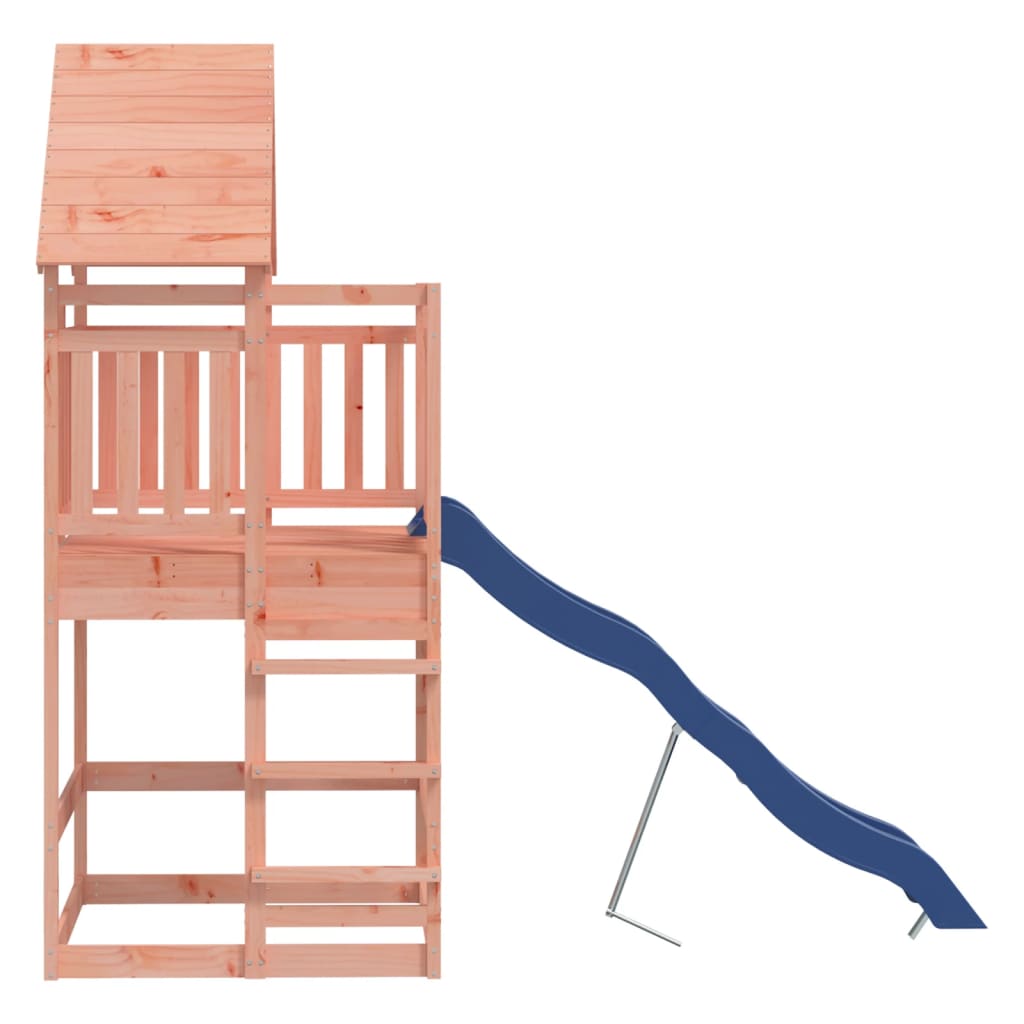 Aire de jeux d'extérieur balançoires toboggan portiques robuste jeux jardin 292 x 127 x 264 cm bois massif de douglas 02_000