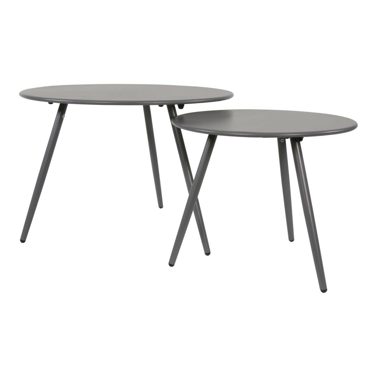 Lesli Living - Rafael bijzettafel grijs 60 cm