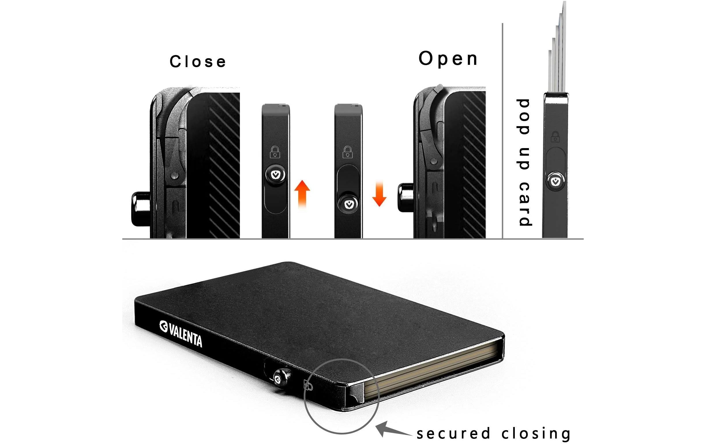 CardCase Aluminium MagSafe SchwarzAluminium-Kreditkartenhülle mit RFID-Schutz