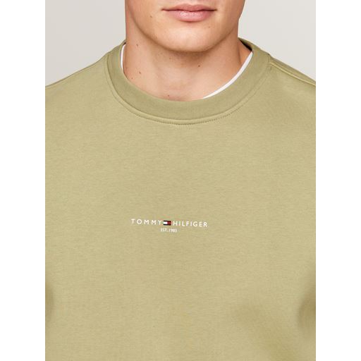 Tommy Hilfiger Logo Tipped Sweatshirt, Faded Olive, L