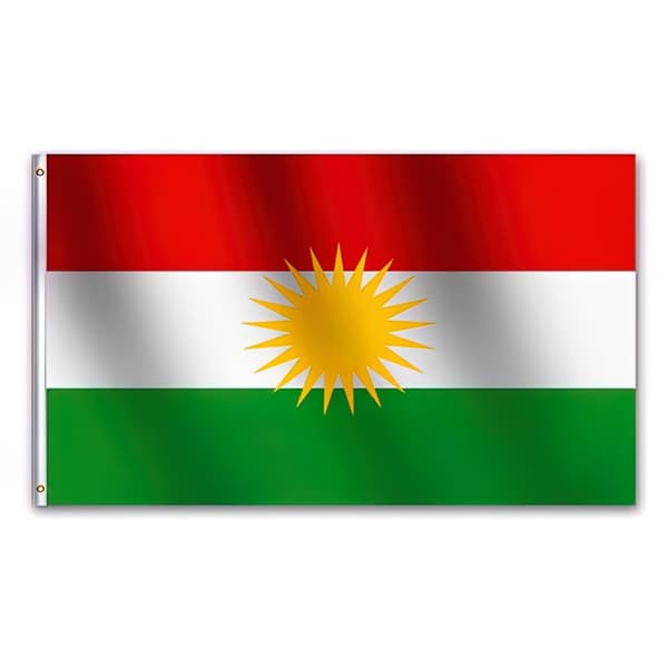 Kurdistan Flagget - 150 x 90 cm