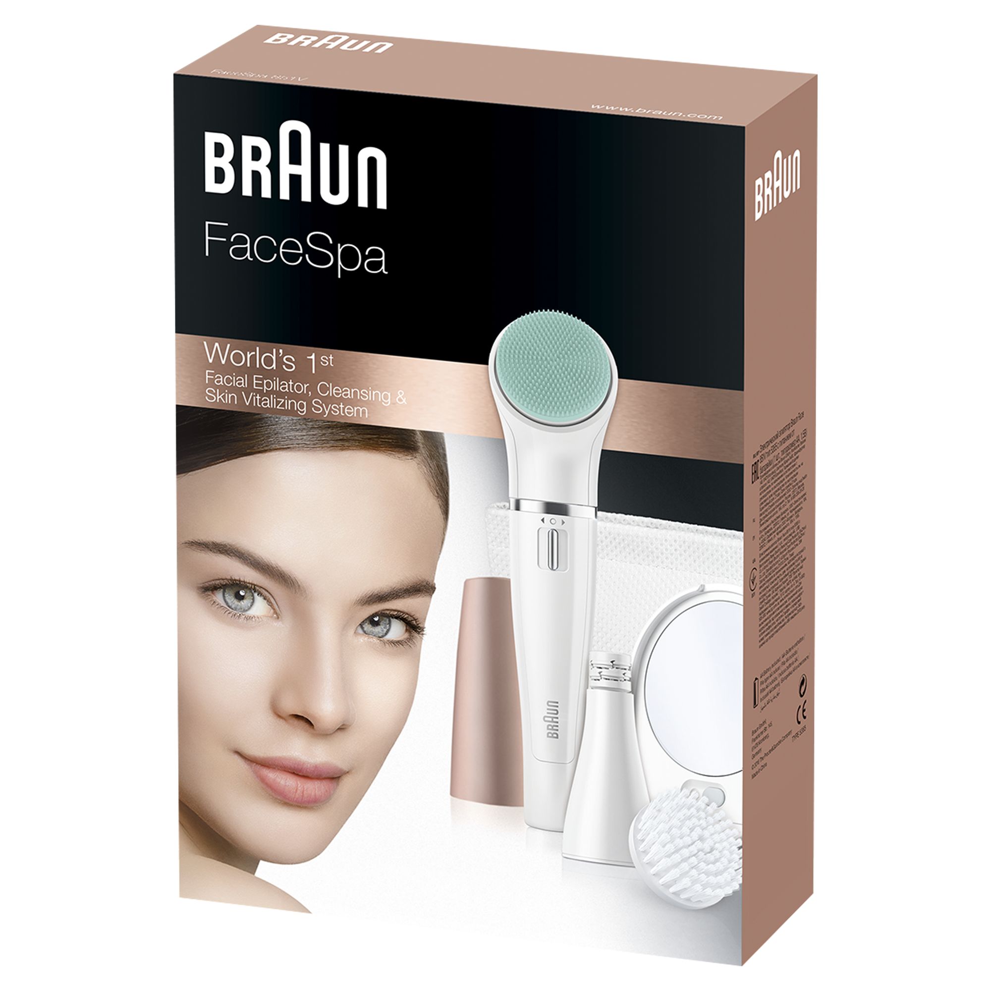 Braun - Gesichtsreinigungsbürste und -epilierer 