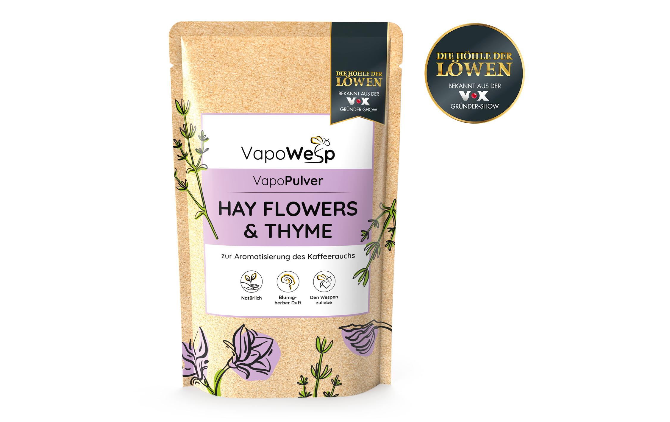 Ersatzkräuter Heublumen & Thymian, 100 gAromakräuter- Nachfüllpackung für die Räucherbox
