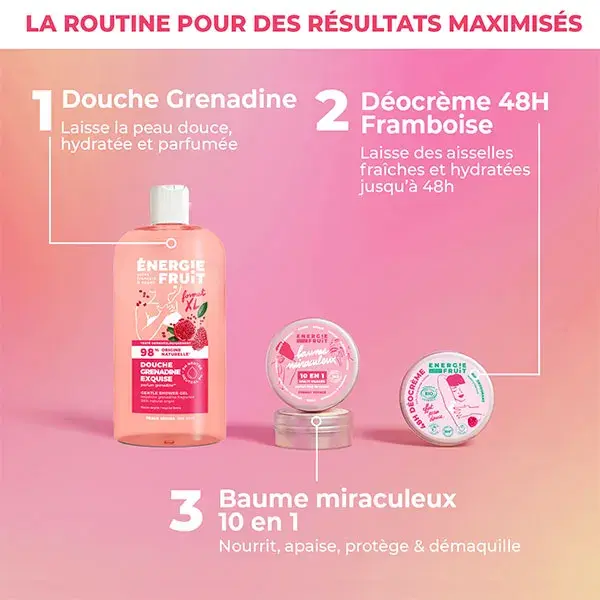 Energie Fruit Gel douche Grenadine exquise - 500ml