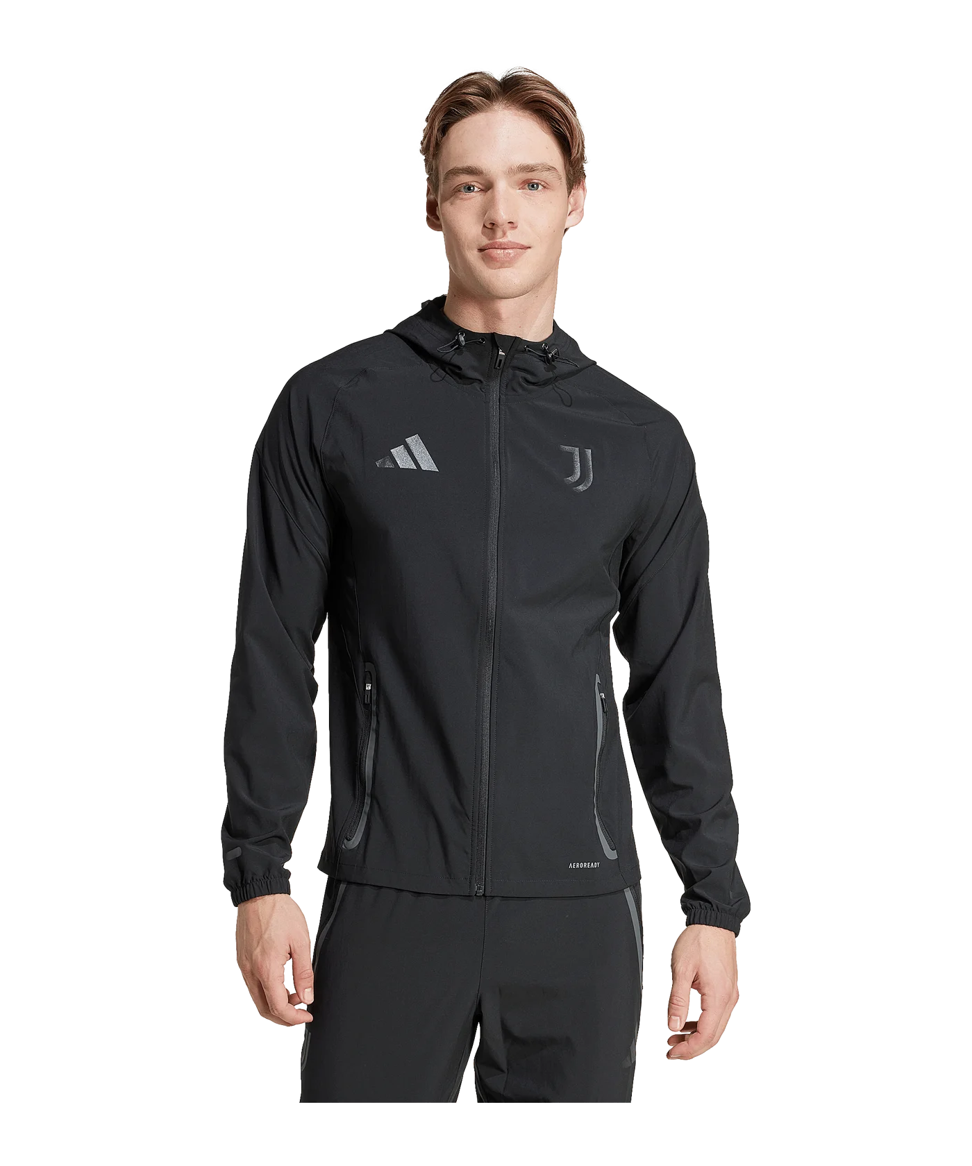 adidas FC Juventus Turin Tiro Trainingsjacke Schwarz