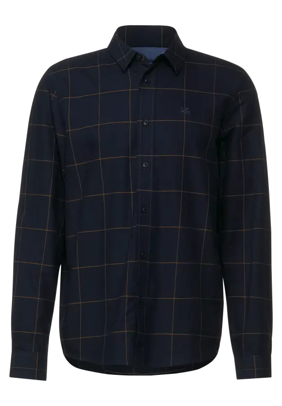 Hemd mit Karomuster - night blue