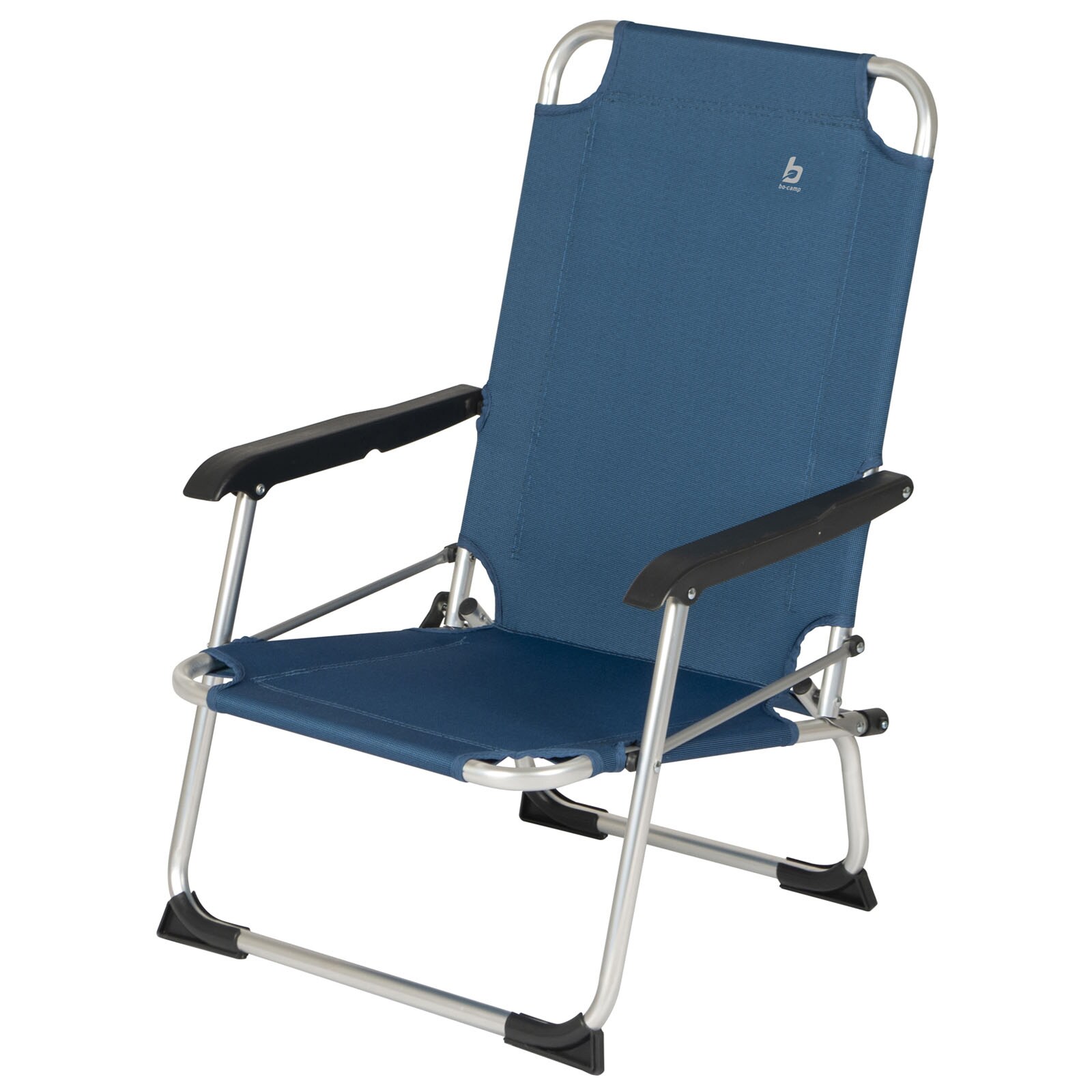 BO-CAMP Alu Strand Stuhl Copa Rio Klappstuhl Camping Angel Garten Sessel Niedrig Farbe: schwarz