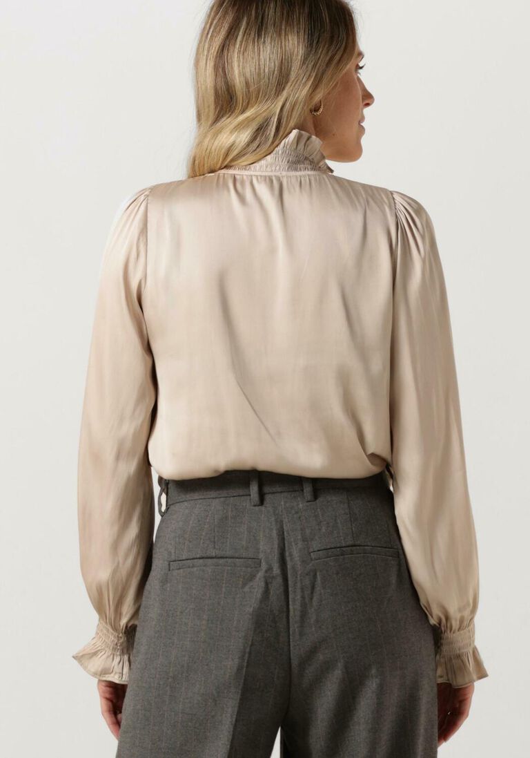 NEO NOIR beige neo noir blouse brielle satin blouse