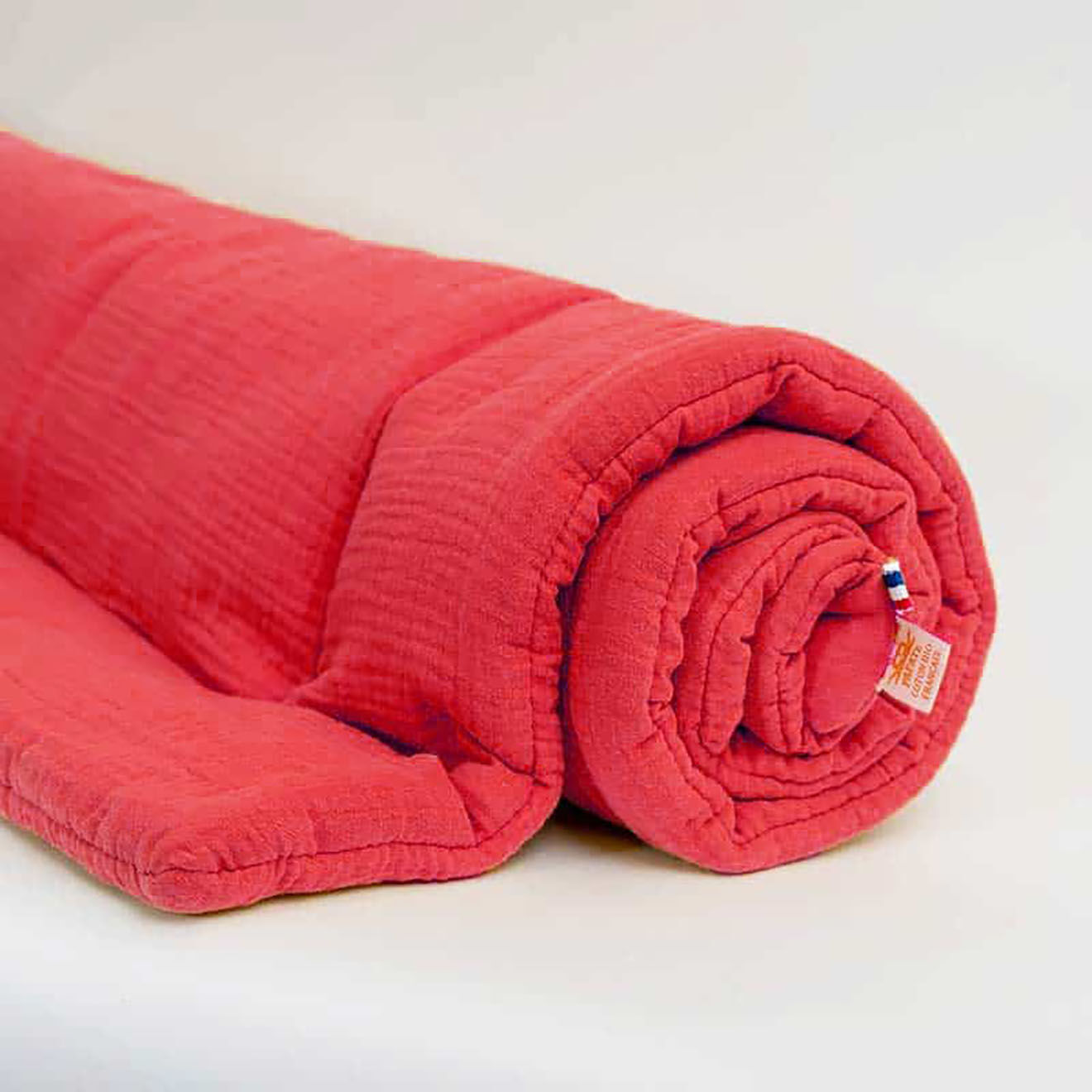 Papate Edredon en Coton Bio fraise - 70x120 cm