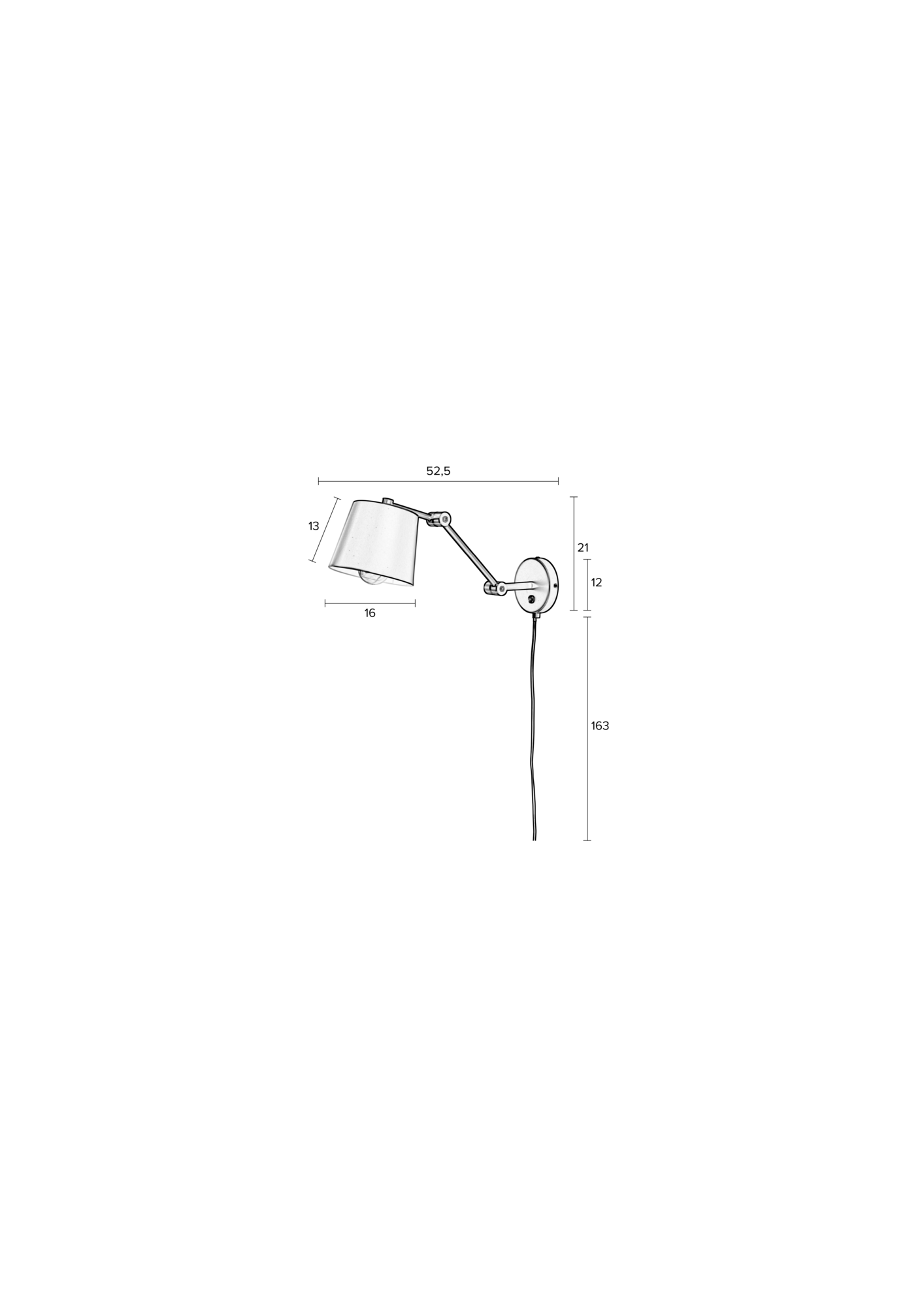 Wandlamp Hajo
