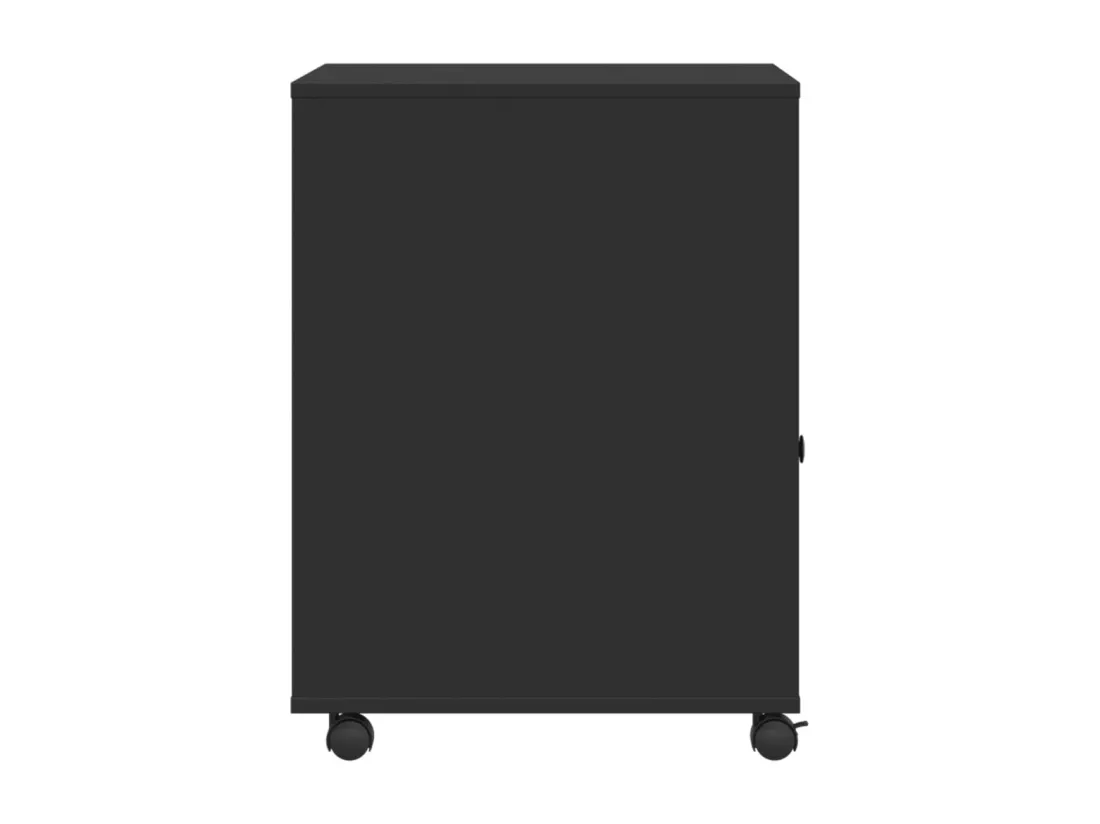 Support d'imprimante avec roulettes noir 60x50x67 cm