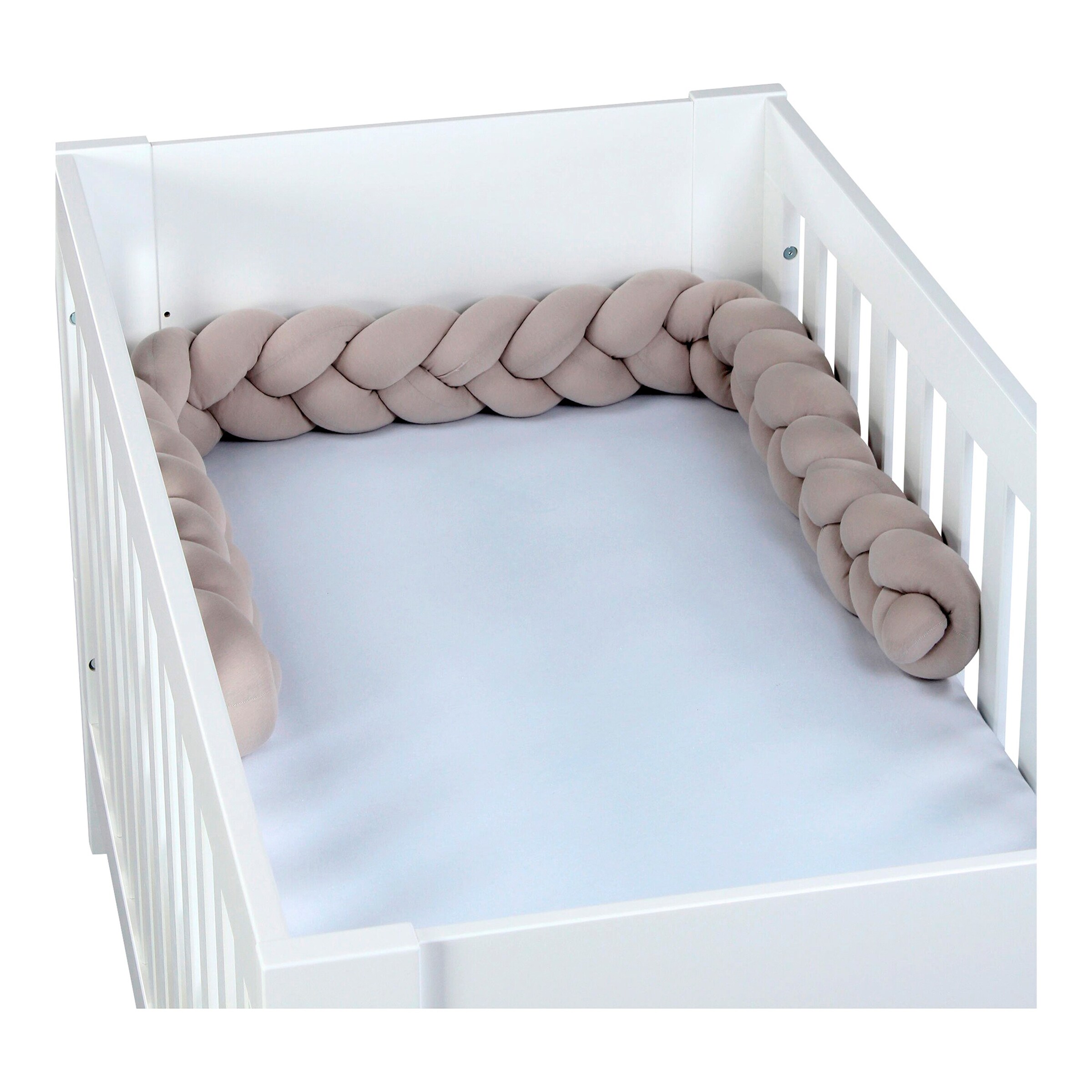 babybay® Nestchenschlange Jersey geflochten 200 cm beige
