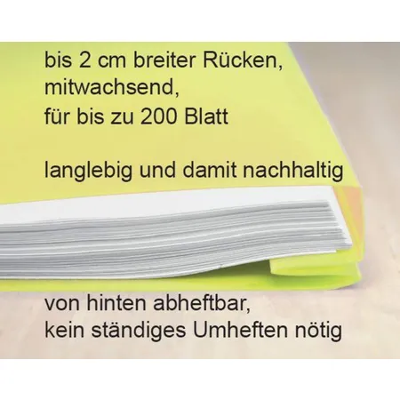 FLVG Schnellhefter gelb, DIN A4 - Edition Onkel Schwerdt