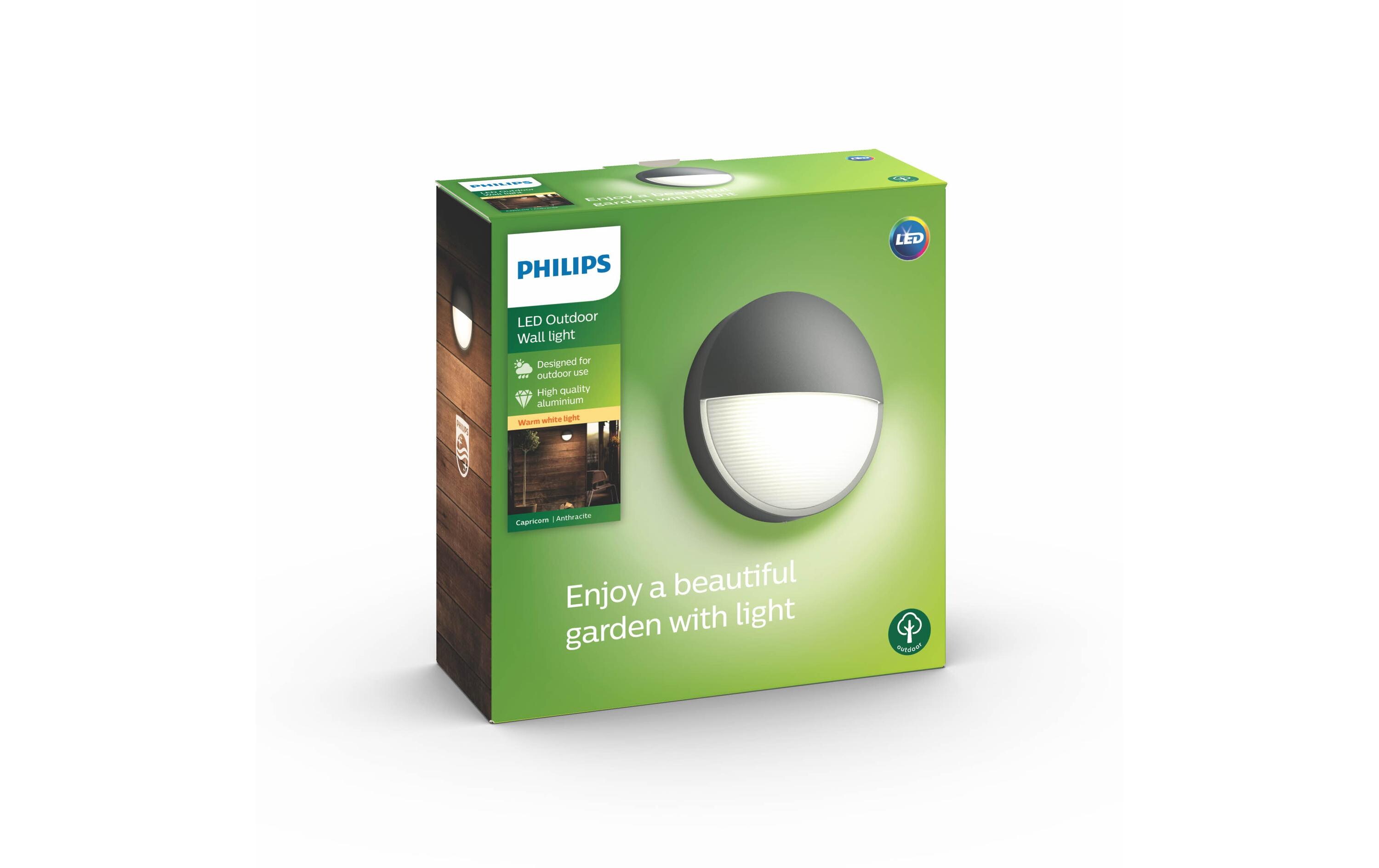 myGarden LED Wandleuchte Capricorn, 600 lm, AnthrazitWandleuchte für den Aussenbereich, 1x 6 W, LED