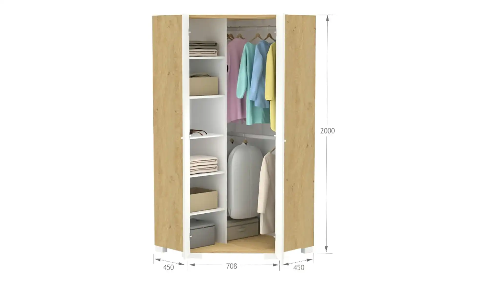 Eckschrank Uni Oak