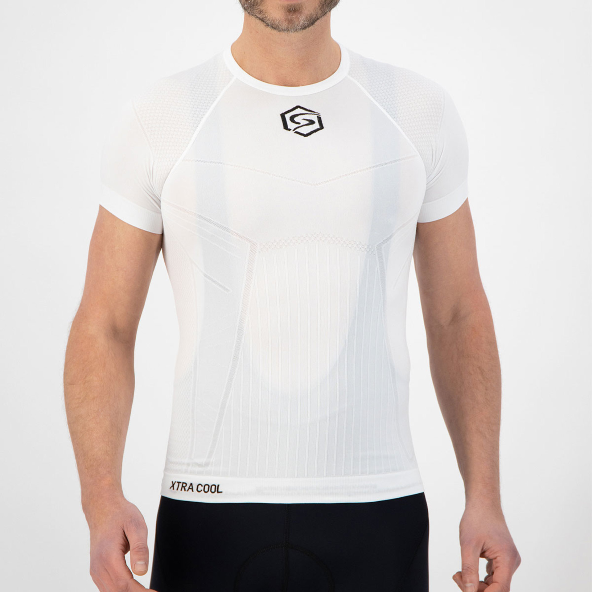 FUTURUM Xtra Cool Recycled Ondershirt Korte Mouwen Wit Heren
