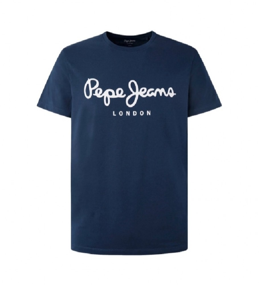 Camiseta Pepe Jeans Original Stretch, Azul Marinho