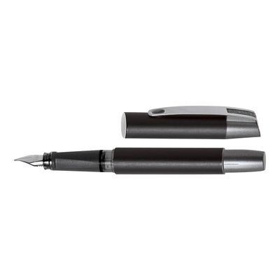 Online Campus - Stylo plume - encre bleue - 0.5 mm - corps noir