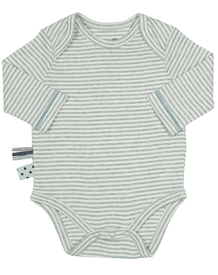Langarm-Body EDIS gestreift in mint melange