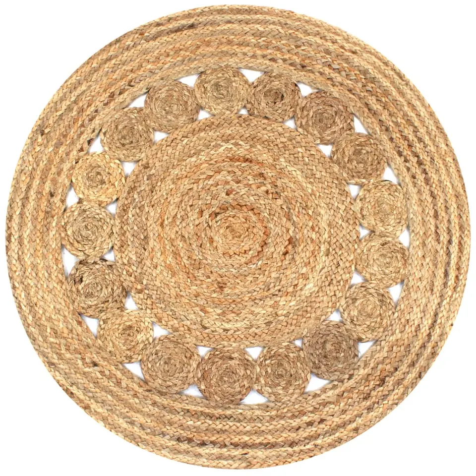 vidaXL - Tapijt - Beige - Jute - 90 cm
