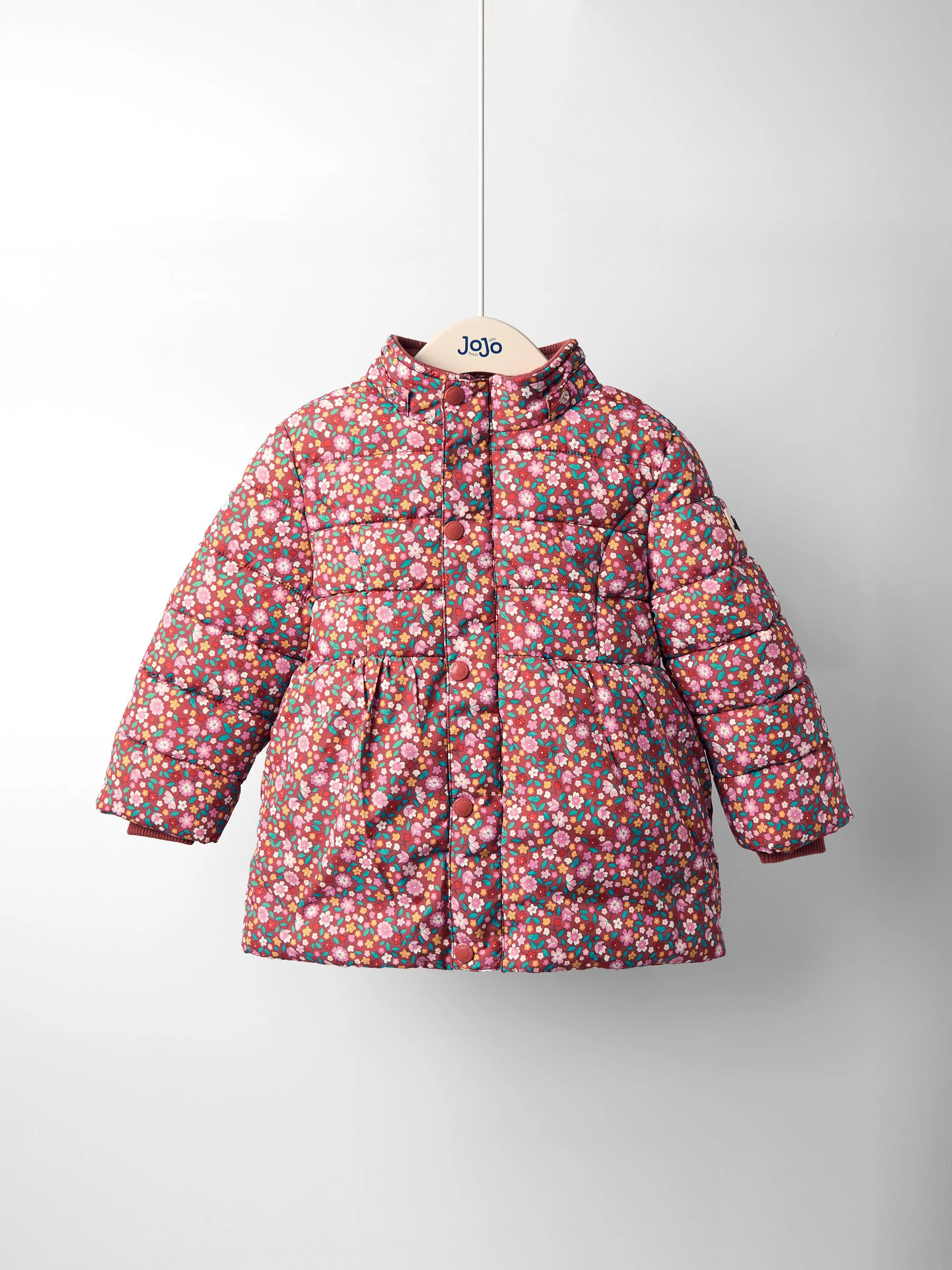 Bruin met fijne print - JoJo Maman Bébé Lined Parka