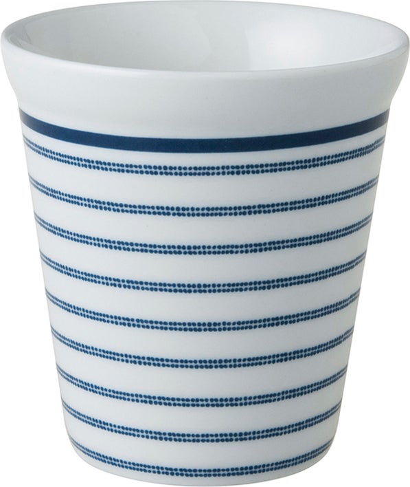 Laura Ashley beker Candy Stripe blauw 0,27 L