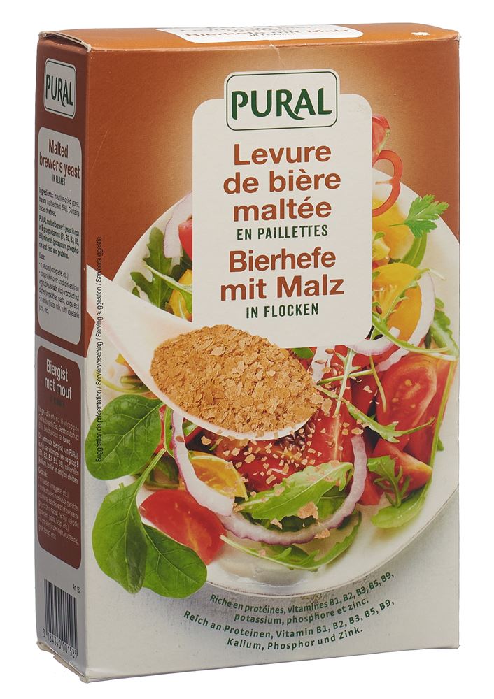 PURAL Bierhefeflocken mit Malz 200 g