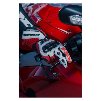 Gants Spidi CARBO TRACK EVO - Rouge / Blanc