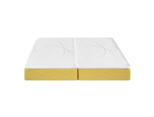 SOMEO - Matelas mousse aurore 400 clic-clac blanc 70+70x190 (clic cl...
