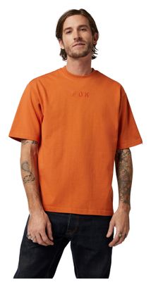 T-shirt Oversize Fox Wordmark Orange Homme