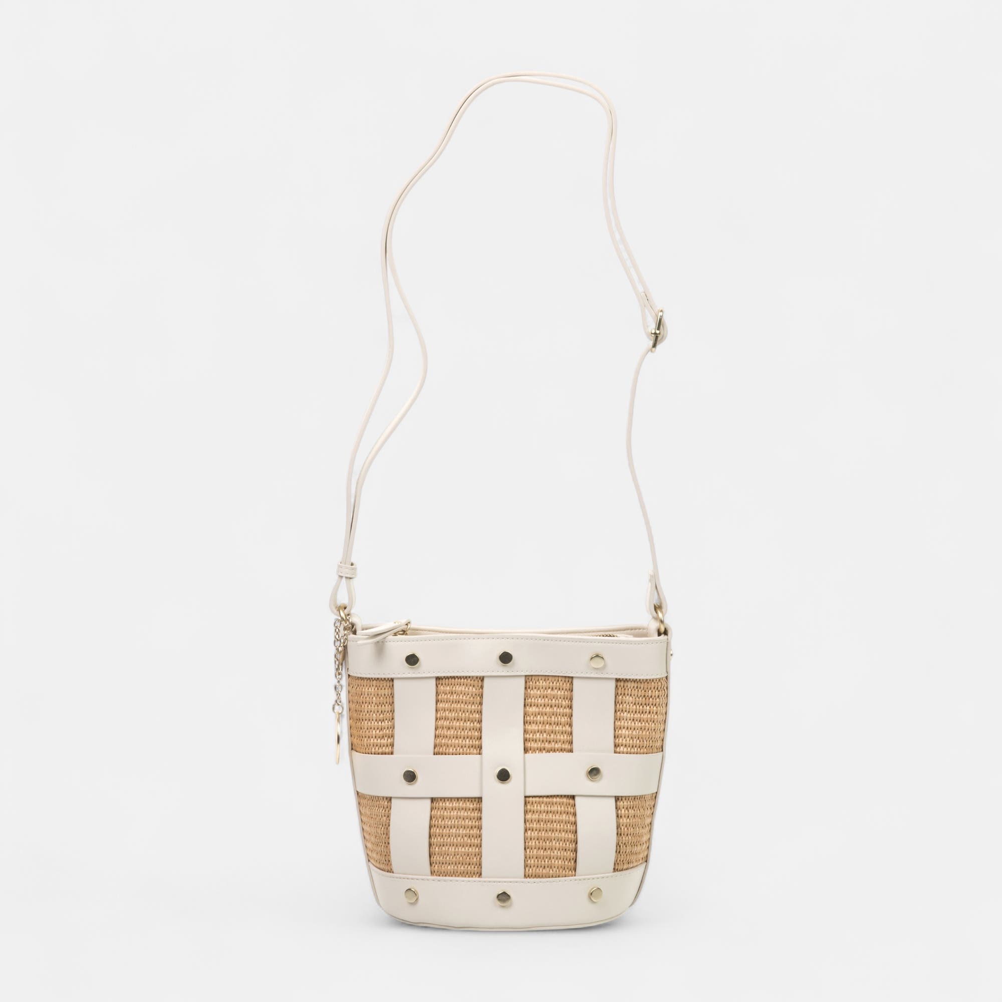 Sac bandoulière beige