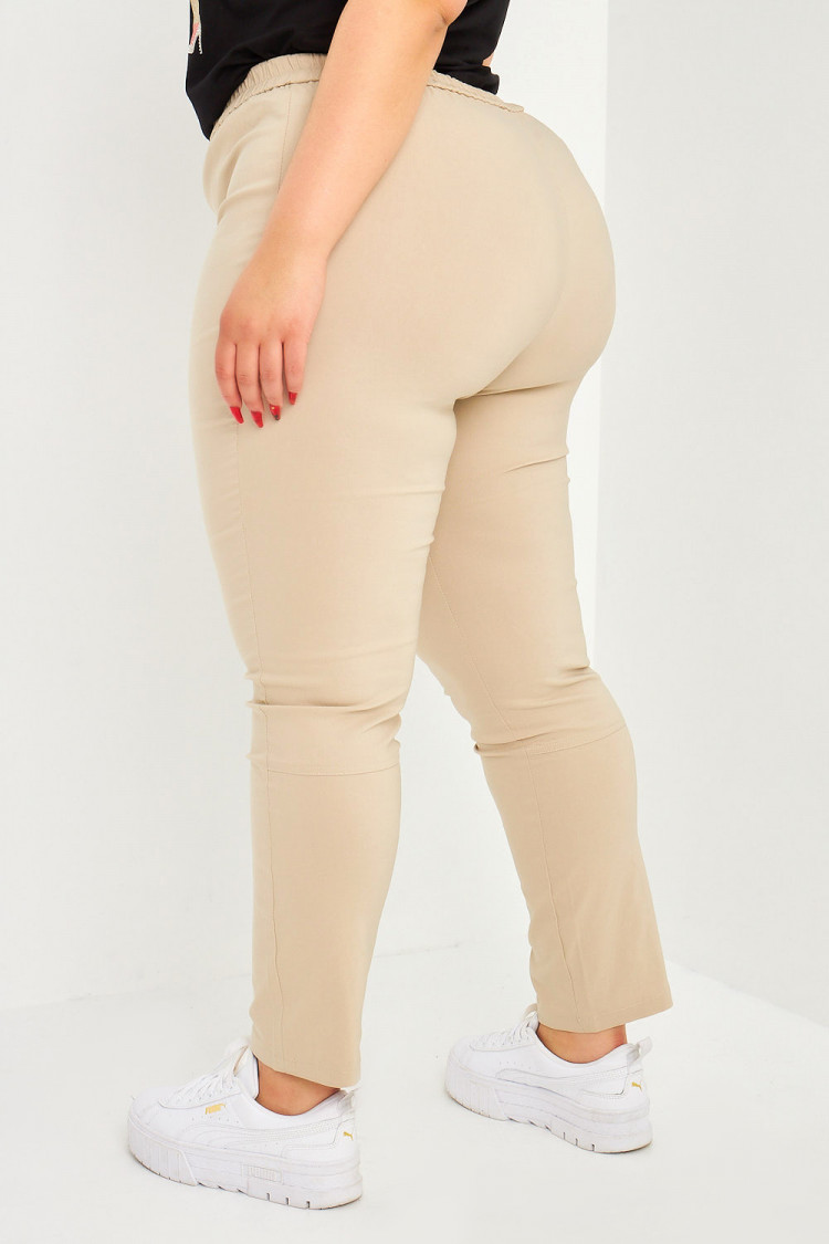 Pantalon beige uni