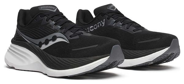 Chaussures Running Saucony Hurricane 24 Noir/Blanc Homme