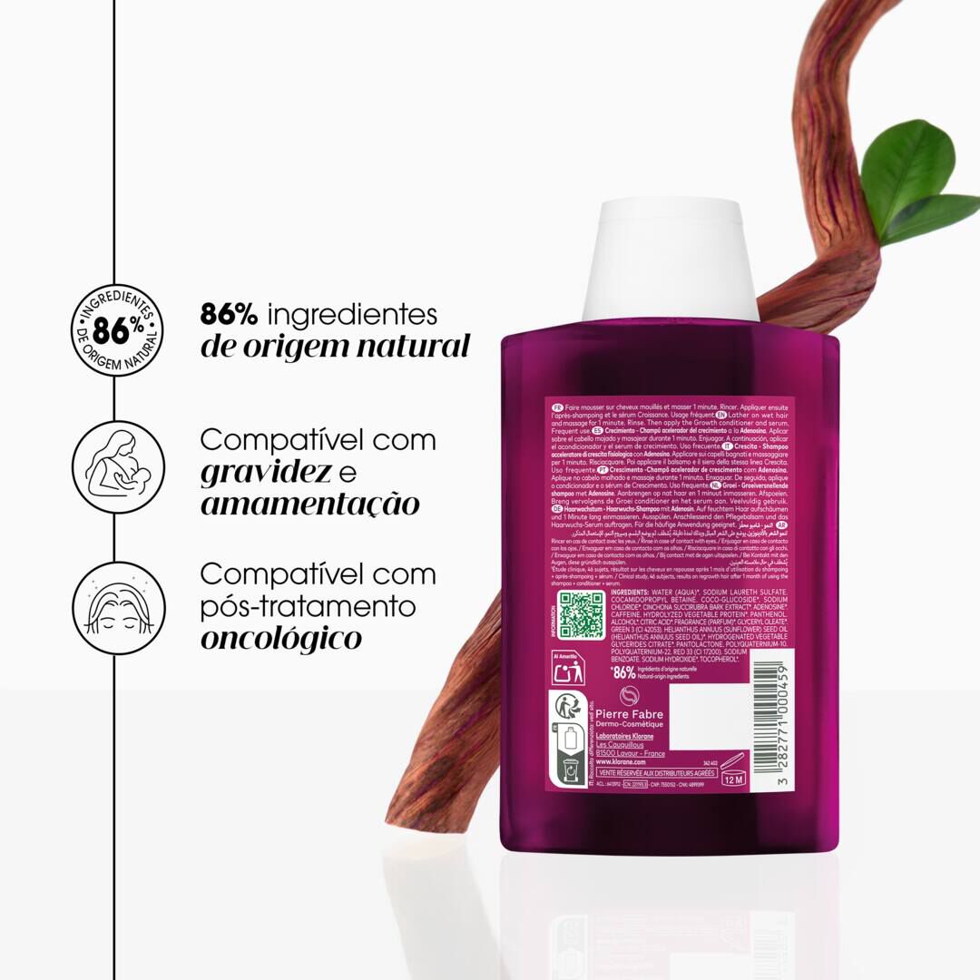 Champô Quinina Acelerador Crescimento - 200ml