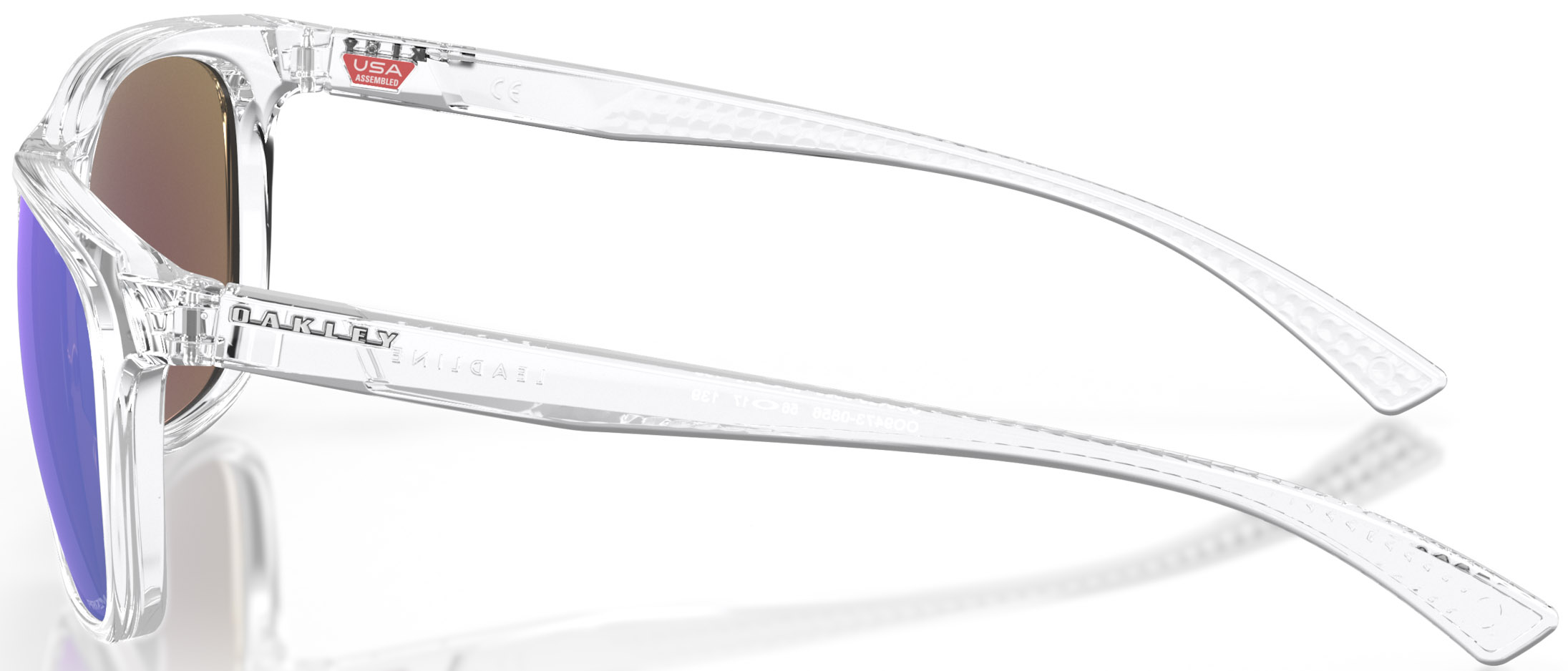 Leadline 0856/Polished Clear w/Prizm Sapphire Polarized