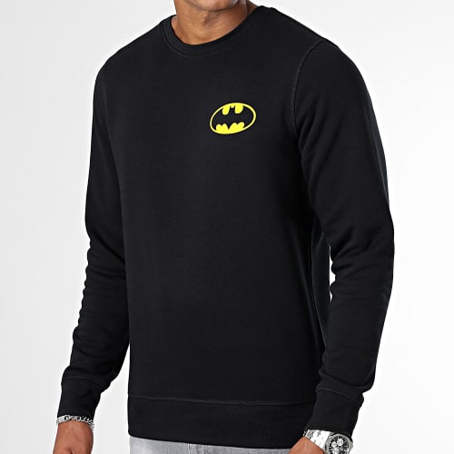 Sweat Crewneck Classic Logo Back Noir Jaune