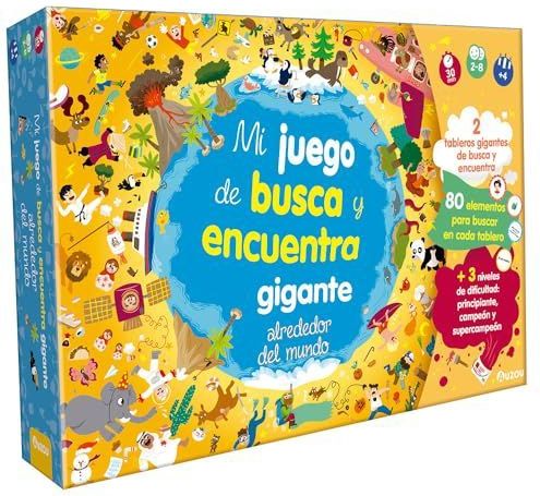 BUSCA Y ENCUENTRA GIGANTE ALREDEDOR DEL MUNDO JUEGO DE MESA