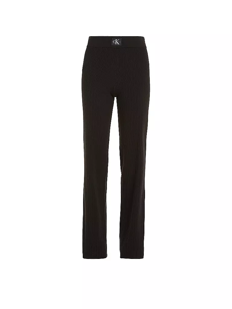 CALVIN KLEIN JEANS Hose Flared Fit schwarz