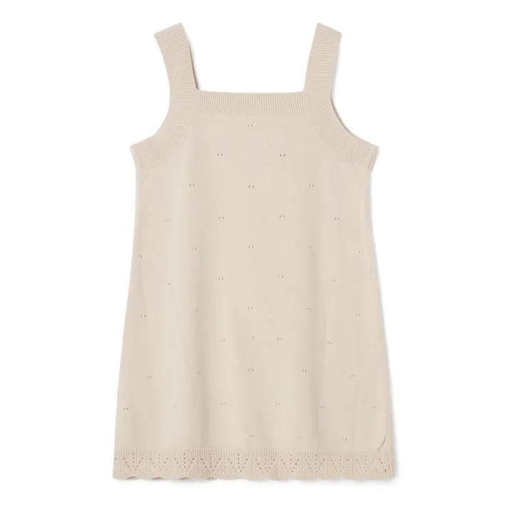garbo&friends Robe Pointelle Enfant | Ecru