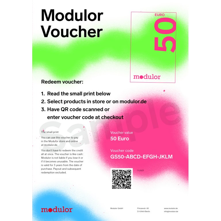 Modulor Gutschein