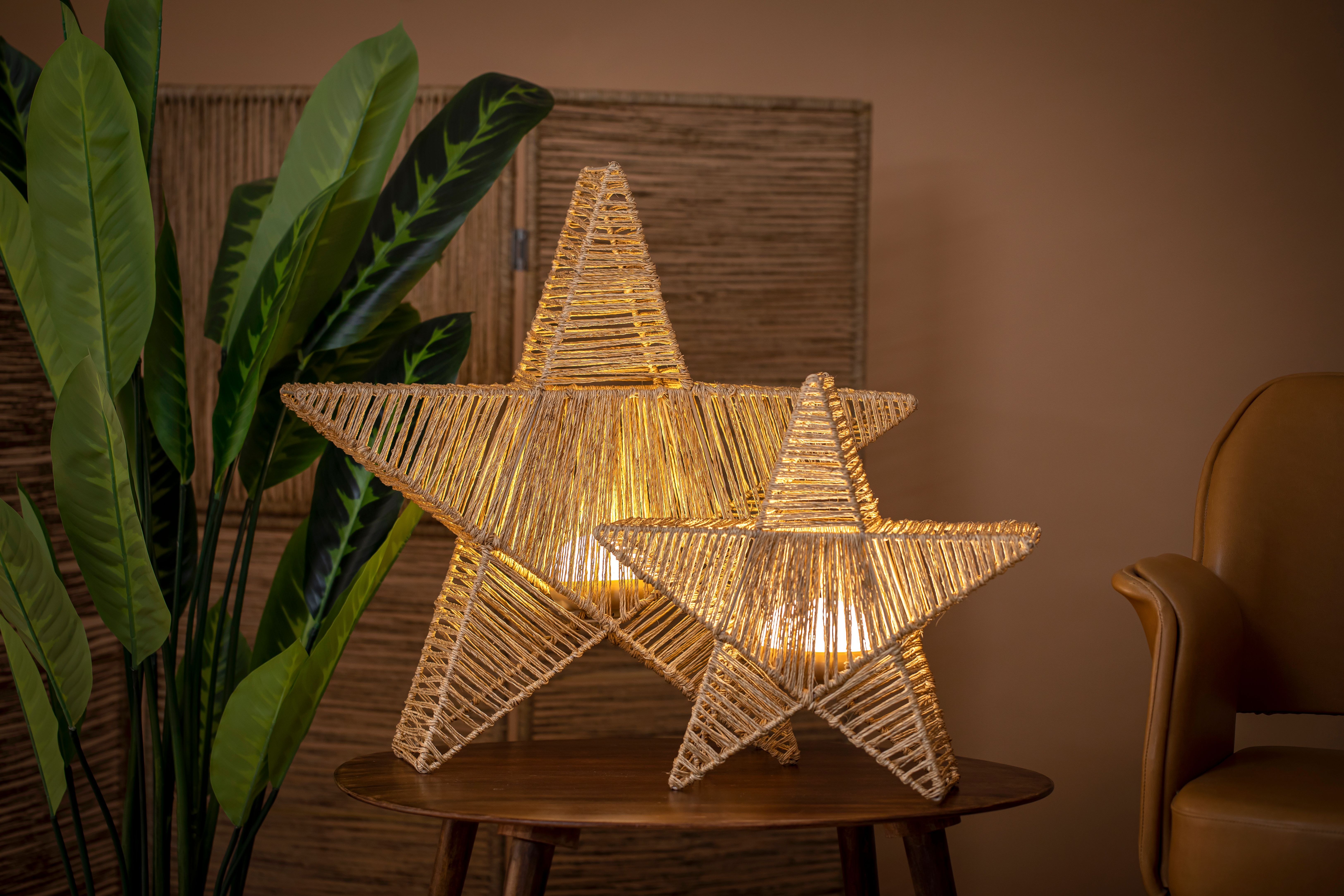 Kerst vloerlamp bruin 60cm incl. LED IP54 oplaadbaar - Sisine