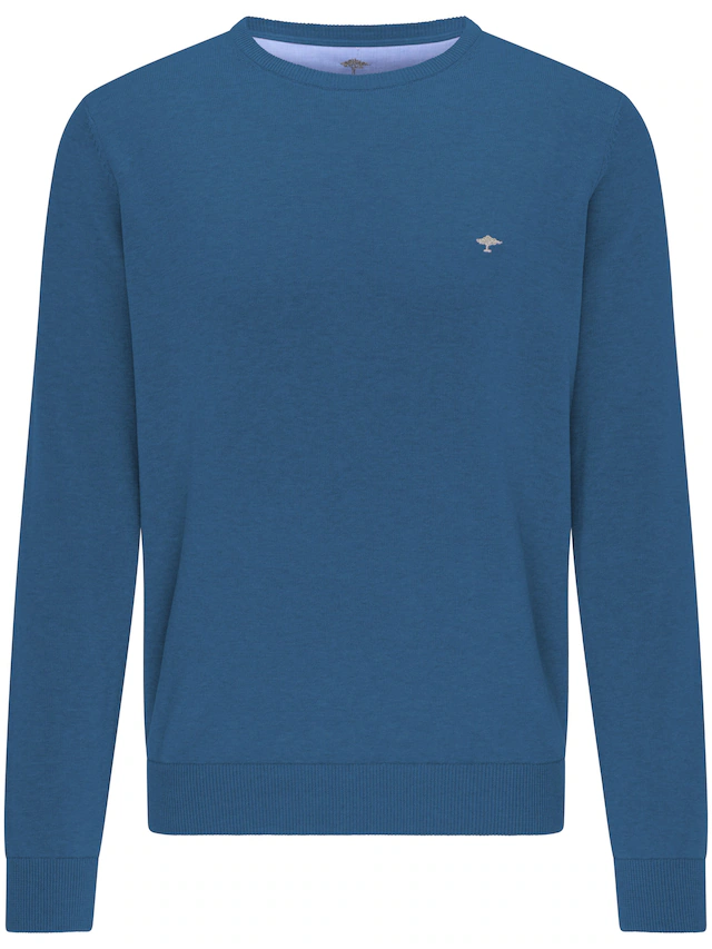 FYNCH-HATTON Strickpullover »FYNCH-HATTON Langarmpullover« mit Logostickerei