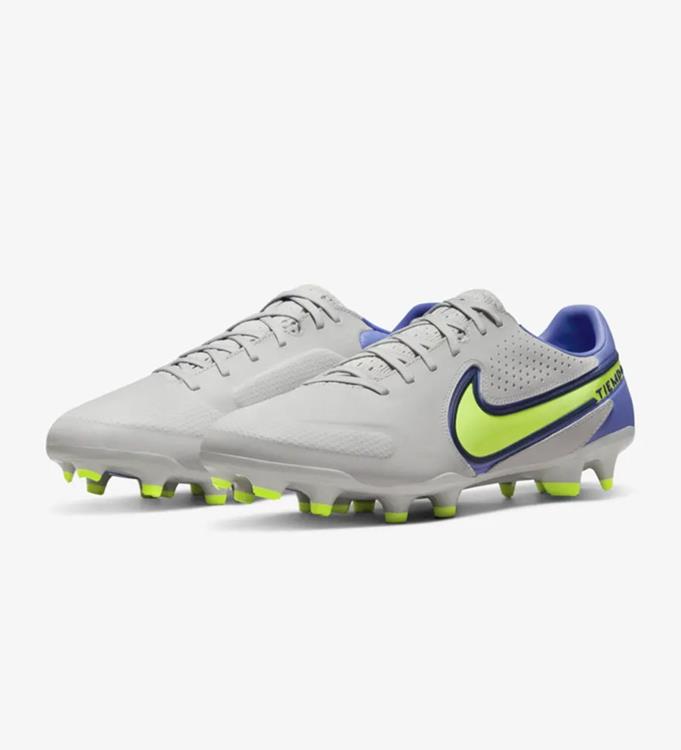 NIKE TIEMPO LEGEND 9 PRO FG FIRM-GR GREY-FOG-VOLT-SAPPHIRE