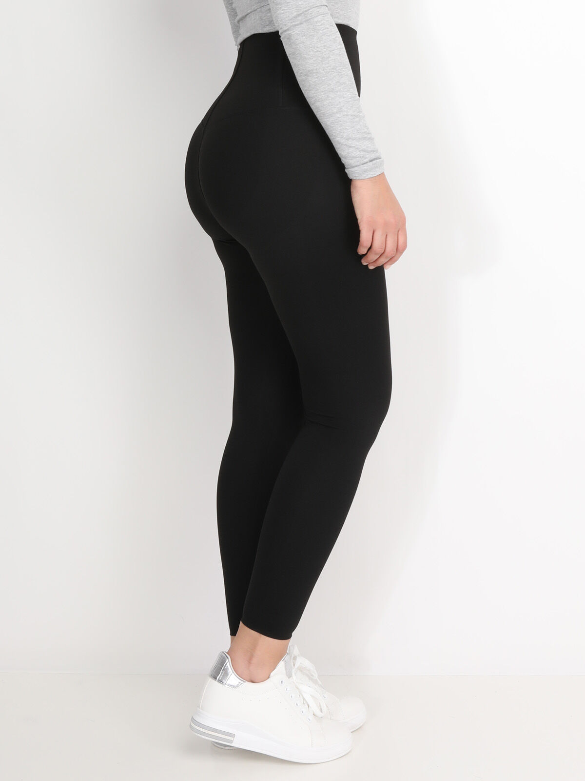 Legging stretch taille haute- Noir